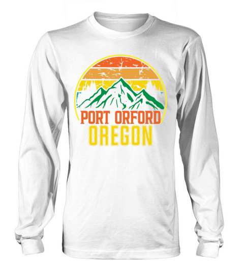 Oregon Port Orford Vintage Mountains Hiking Long sleeved Unisex