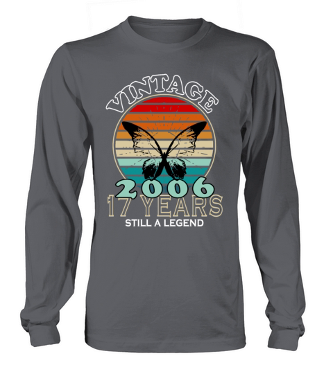 Vintage 17th Birthday 2006 Sports Gift Long sleeved Unisex