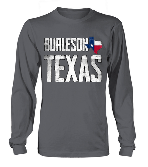 Vintage Burleson Texas Flag Long sleeved Unisex