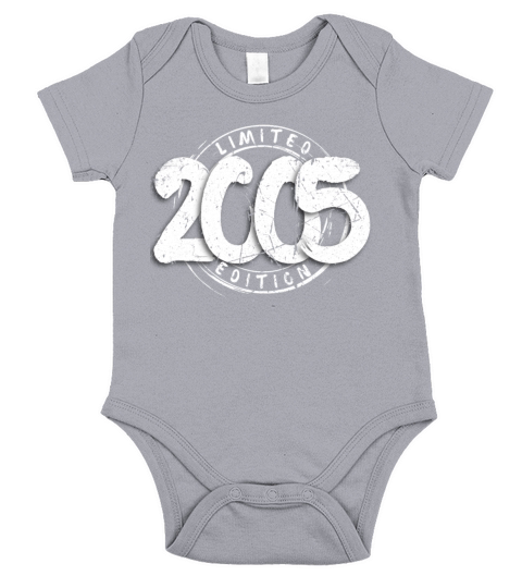 18 Years Vintage 2005 Retro 18th Birthday Short Sleeve Baby One-Piece