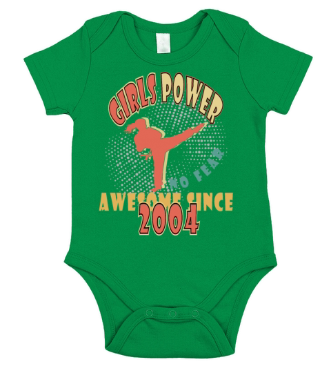 2004 vinatge Girls Power Birthday Short Sleeve Baby One-Piece