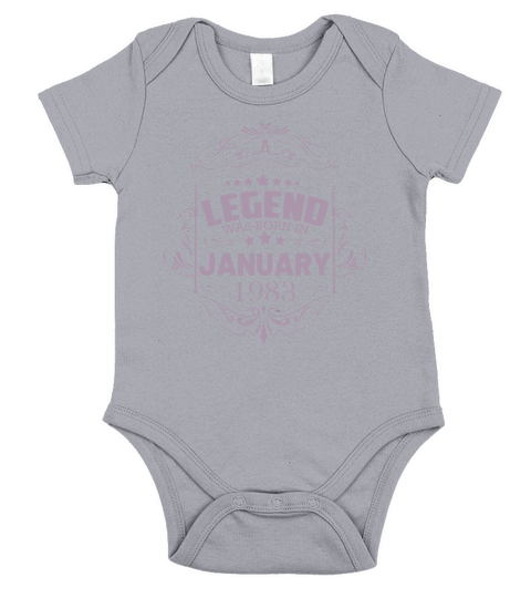 A legend was born in January 1983 Short Sleeve Baby One-Piece