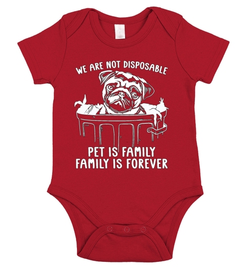 Abandoned Pets We Are Not Disposable Animal Lover Short Sleeve Baby One-Piece