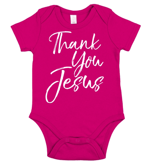 Christian Thankfulness Quote For Women Thank You J Short Sleeve Baby One-Piece