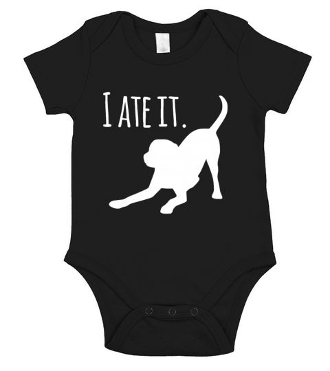 Dog lovers gifts for women "I Ate It" Labrador fun Short Sleeve Baby One-Piece