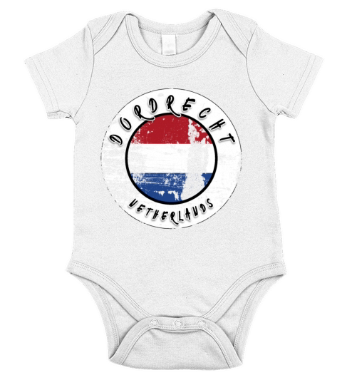 Dordrecht Netherlands Vintage Short Sleeve Baby One-Piece