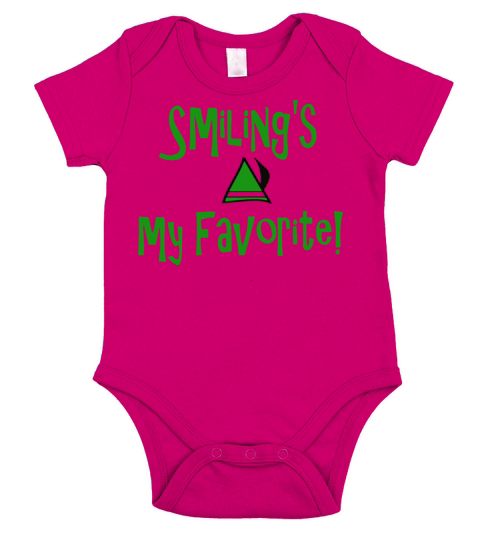 Elf Quote Smiling s My Favorite Short Sleeve Baby One-Piece