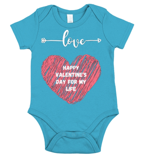 HAPPY VALENTINE day 2022121 Short Sleeve Baby One-Piece