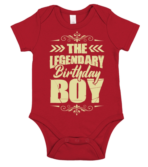 Legendary Birthday Boy Short Sleeve Baby One-Piece