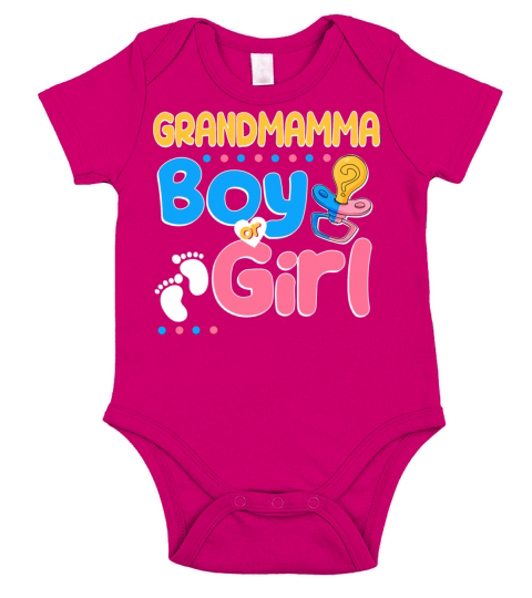 Pink or Blue Grandmamma Loves You Best Short Sleeve Baby One-Piece