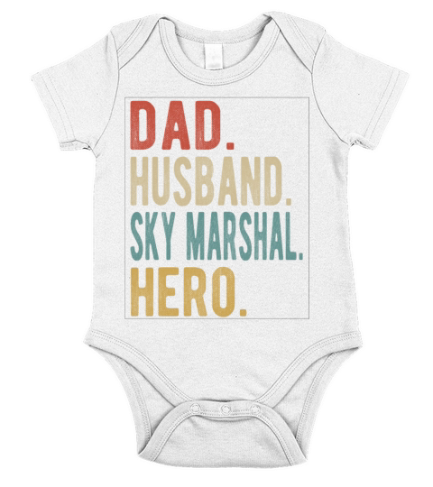 Sky Marshal Dad Husband Hero Short Sleeve Baby One-Piece