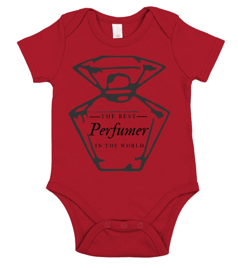 The Best Perfumer In the World Black Short Sleeve Baby One-Piece
