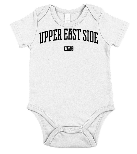 Upper East Side New York City Vintage Short Sleeve Baby One-Piece