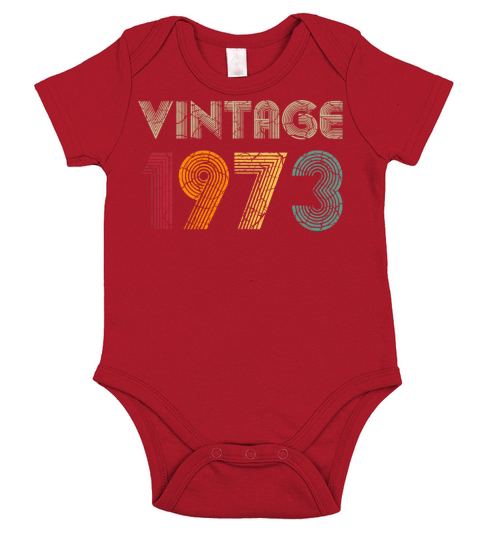 Vintage 1973 48Th Birthday Gift 48 Years Old Short Sleeve Baby One-Piece