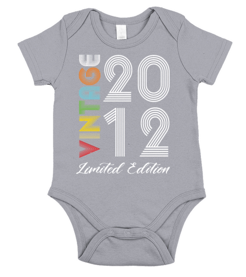 Vintage 2012 Vintage Birthday Retro Vintage Short Sleeve Baby One-Piece