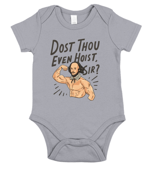 William Shakespeare Design for a Shakespearean Short Sleeve Baby One-Piece