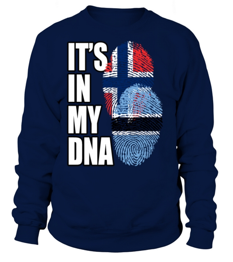 Botswana And Norwegian Mix Heritage DNA Flag Sweatshirt Unisex