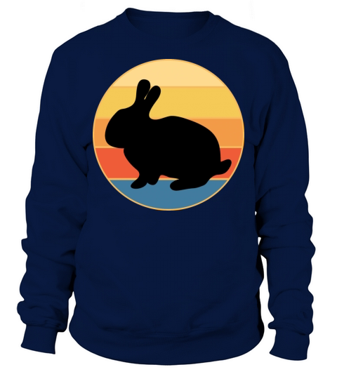 Cute Rabbit Bunny Retro Sunset Vintage Animal Pet Sweatshirt Unisex