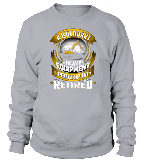 Funny Excavator Heavy Machines Operator Sweatshirt Unisex