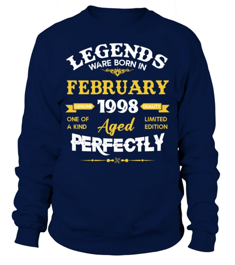 Vintage Aged To Perfection February 1998 Sweatshirt Unisex