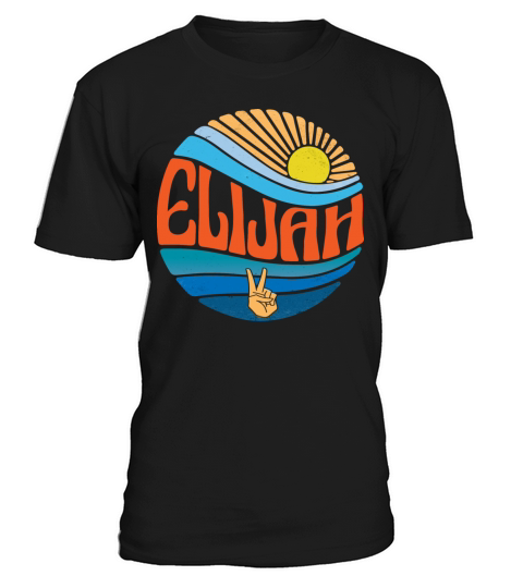 Elijah Shirt Vintage Sunset Elijah Groovy Tie Dye T-Shirt Unisex