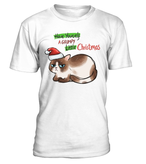 Funny Cat Christmas Have Yourself A Grrumpy Little Christmas T-Shirt Unisex