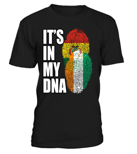 Ivorian And Bolivian Mix Heritage DNA Flag T-Shirt Unisex