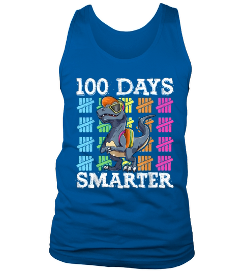 100 Days Of School Boys Shirt T Rex Smarter Kids Tank Top Unisex