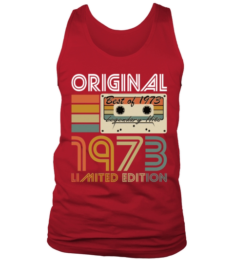 50th birthday vintage 1973 original 1973 Tank Top Unisex