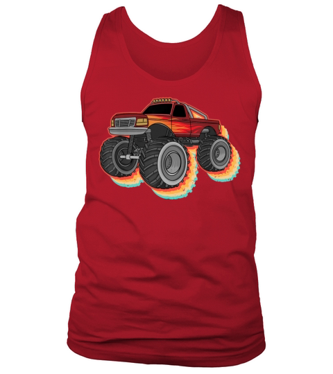 Cool Monster Truck Art For Men Women Vintage Monst Tank Top Unisex