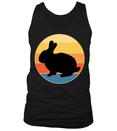 Cute Rabbit Bunny Retro Sunset Vintage Animal Pet Tank Top Unisex