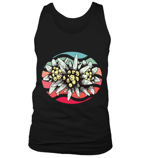 Edelweiss Vintage Switzerland Souvenir Hiking Alps Tank Top Unisex