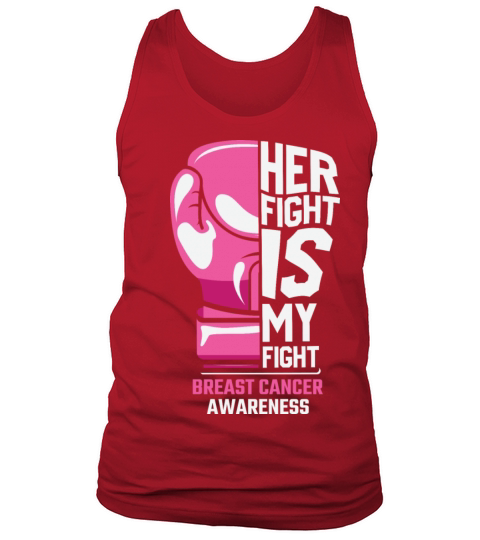 Hand Her fight is my fight breast cancer awareness Tank Top Unisex