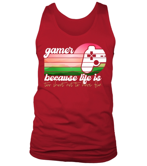 Joyable Tropical Amusing Gaming Illustration Tank Top Unisex