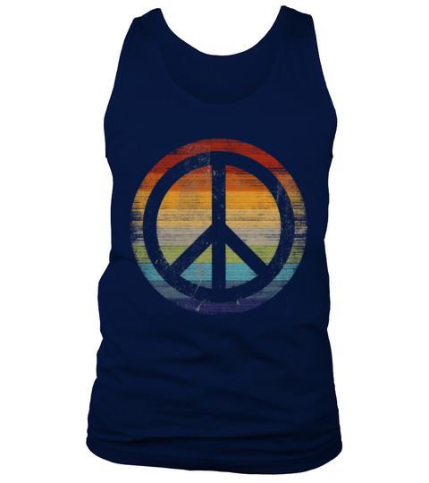 Peace Symbol Retro Tank Top Unisex