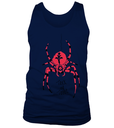red black spider illustration for halloween Tank Top Unisex