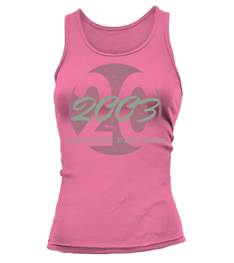 20th birthday men women 20 years 2003 vintage Tank top Woman