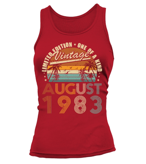 40th birthday vintage august 1983 one of a kind Tank top Woman