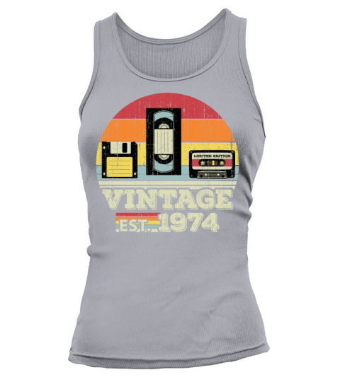 49 Year Old Vintage 1974 49th Birthday Gift Tank top Woman