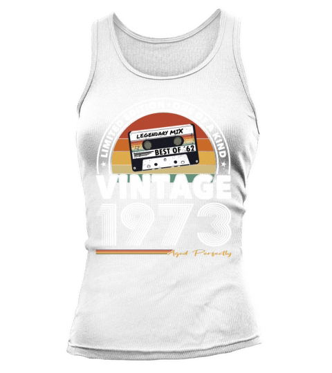 50th birthday vintage 1973 aged perfectly Tank top Woman