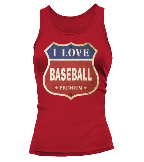 Baseball I Love Vintage Retro Sign Route Sports Tank top Woman