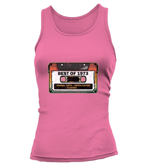 Best Of 1973 Vintage Cassette Funny Birthday Gift Tank top Woman