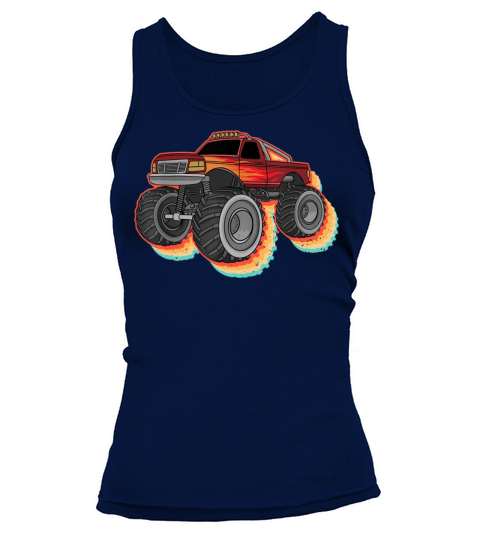 Cool Monster Truck Art For Men Women Vintage Monst Tank top Woman