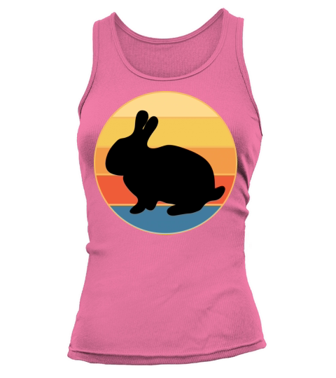 Cute Rabbit Bunny Retro Sunset Vintage Animal Pet Tank top Woman