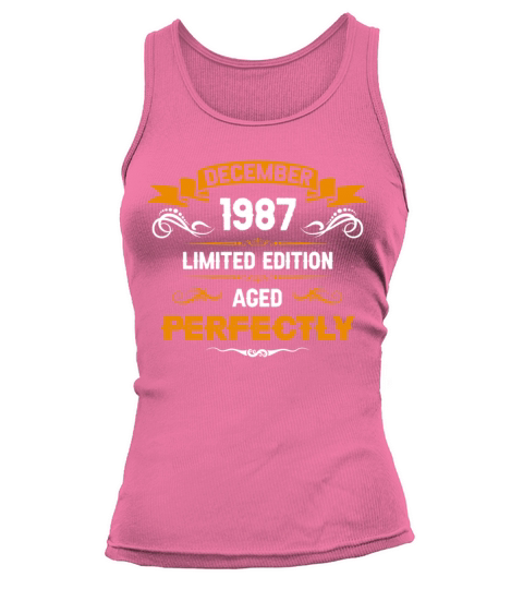 December 1987 Vintage Birthday Present Tank top Woman