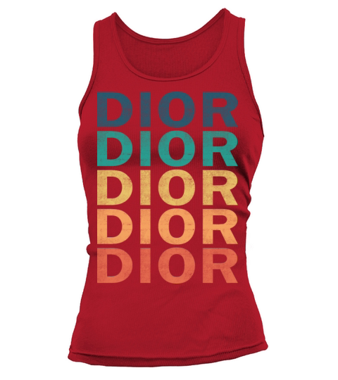 Dior Name T Shirt - Dior Vintage Retro Name Gift I Tank top Woman