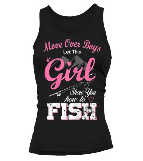 Fishing - Move Over Boys - Pink Style Tank top Woman