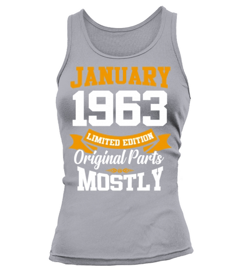 January 1963 Limited Edition Birthday Present Tank top Woman
