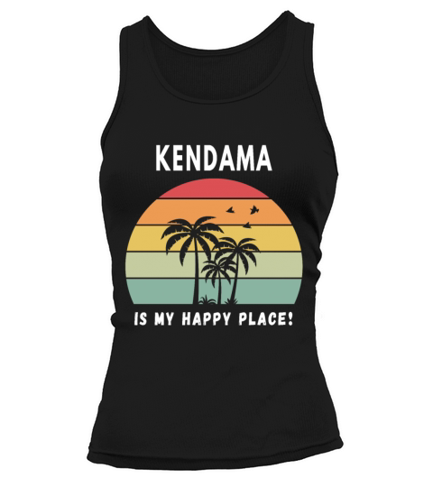 Kendama Is My Happy Place Vintage Retro Sunset Tank top Woman