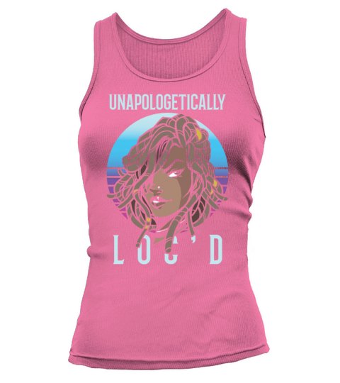 Locd Up Afro Hair Black American African Girl Tank top Woman